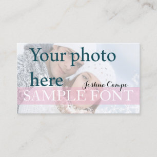 Cartão De Visita PixDezines DIY foto+fontes