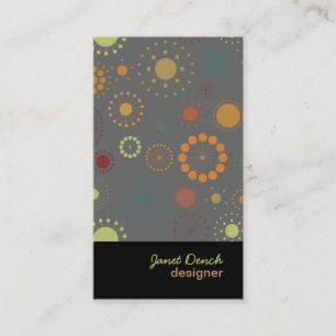 Cartão De Visita PixDezines Estrelas Retro