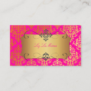 Cartão De Visita PixDezines Josephine Damask/DIY Cor de fundo