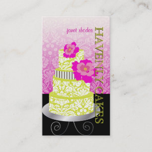 Cartão De Visita PixDezines Keylime Sponge Cake/pâtisserie