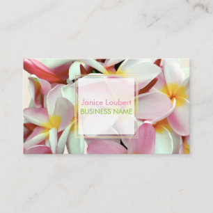 Cartão De Visita PixDezines KONA ROSA PLUMERIAS