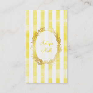 Cartão De Visita PixDezines listras brancas/aquarela digital citrin