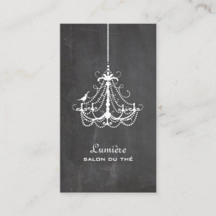 Cartão De Visita PixDezines Lustre Preto+Branco Quadro Negro