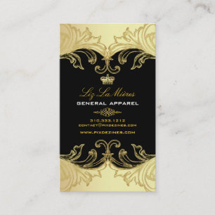 Cartão De Visita PixDezines Marie Antoinette em Pique Damask