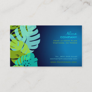 Cartão De Visita PixDezines Monstera, folhagem retro-tropical