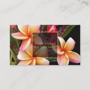 Cartão De Visita PixDezines PENANG PEACH PLUMERIAS