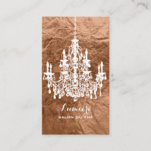 Cartão De Visita PixDezines preta+candelabro branco/cobre falso