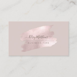 Cartão De Visita PixDezines Shimmering Blush Rosa H2 Pincel Traço 