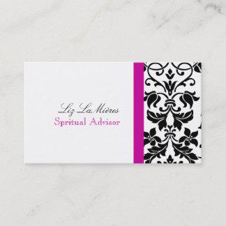 Cartão De Visita PixDezines Tanza Damask/DIY cores!!!/magenta