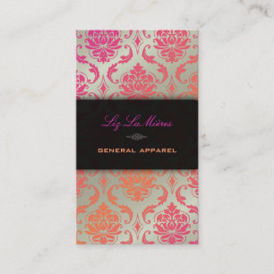 Cartão De Visita PixDezines vendome damasco cor sherbet