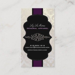 Cartão De Visita PixDezines Vendome Damask