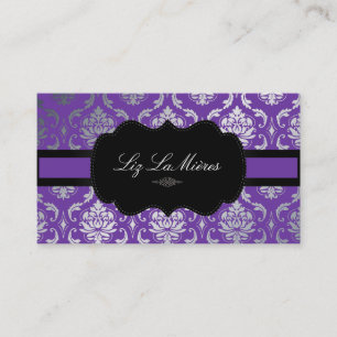 Cartão De Visita PixDezines Vendome Damask/fundo de bricolagem