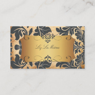 Cartão De Visita PixDezines Vintage barroco damask