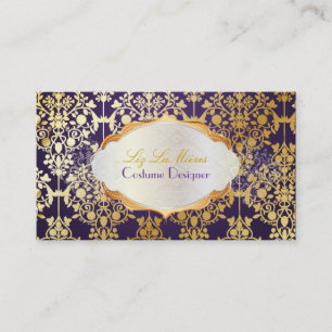 Cartão De Visita PixDezines vintage leila damask