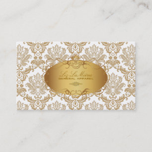 Cartão De Visita PixDezines vintage piqué damask