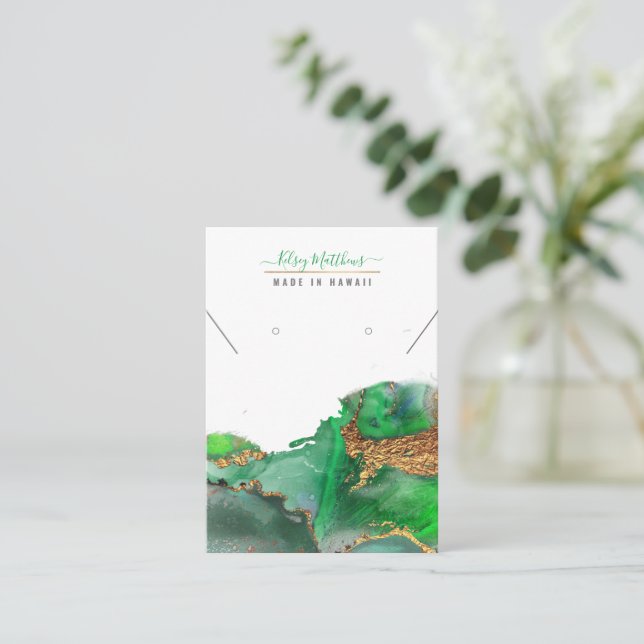 Cartão De Visita PixDezines Watercolor Abstrato Galaxy (Em pé/Frente)