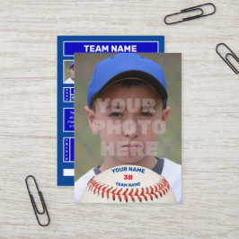 Cartão De Visita Placa Baseball Pessoal (Estatísticas de Bateria Pe