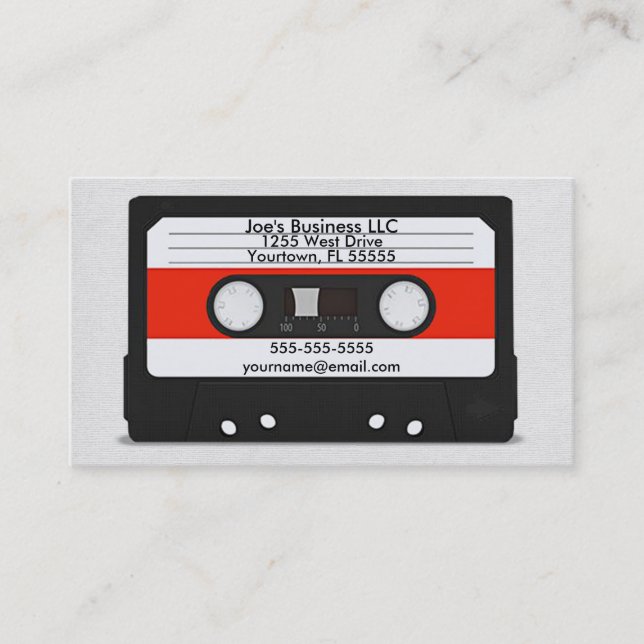 Cartão De Visita Placa cassete (Frente)