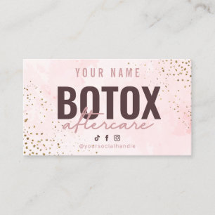 Cartão De Visita Placa de acompanhamento botox