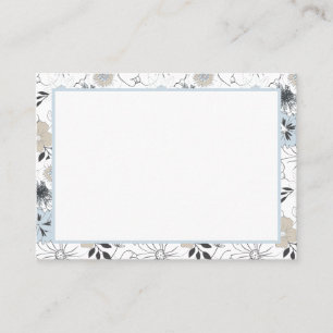 Cartão De Visita Placa de Afirmação Floral para Nota de Tarefa