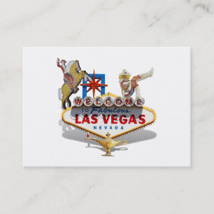 Cartão De Visita Placa de Boas-Vindas de Las Vegas