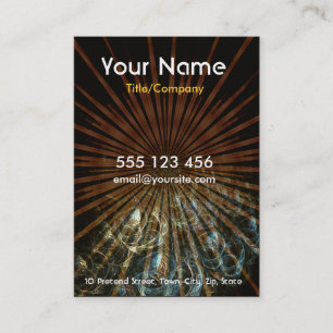 Cartão De Visita Placa de Bolhas Fractais