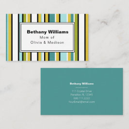 Cartão De Visita Placa de Chamada Simples Blue Strike