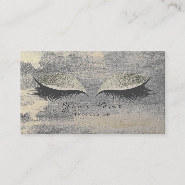 Cartão De Visita Placa de Compromisso de Cimento Dourada do Silver  (Frente)