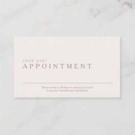 Cartão De Visita Placa de compromisso profissional e mínima