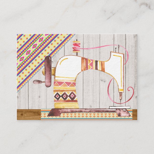 Cartão De Visita Placa de costura/esforço de costura (Frente)