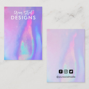 Cartão De Visita Placa de exibição de abertura do lavanda