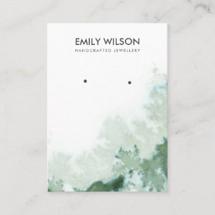 Cartão De Visita Placa de exibição de Agate Agate Emerald Green S