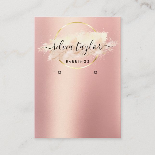 Cartão De Visita Placa de exibição de arte caligráfica (Frente)