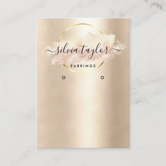 Cartão De Visita Placa de exibição de arte caligráfica (Frente)