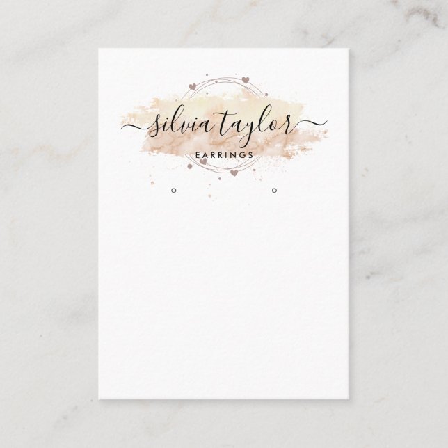 Cartão De Visita Placa de exibição de arte de animação da caligrafi (Frente)