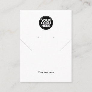 Cartão De Visita Placa de exibição de bordos brancos de logotipo 