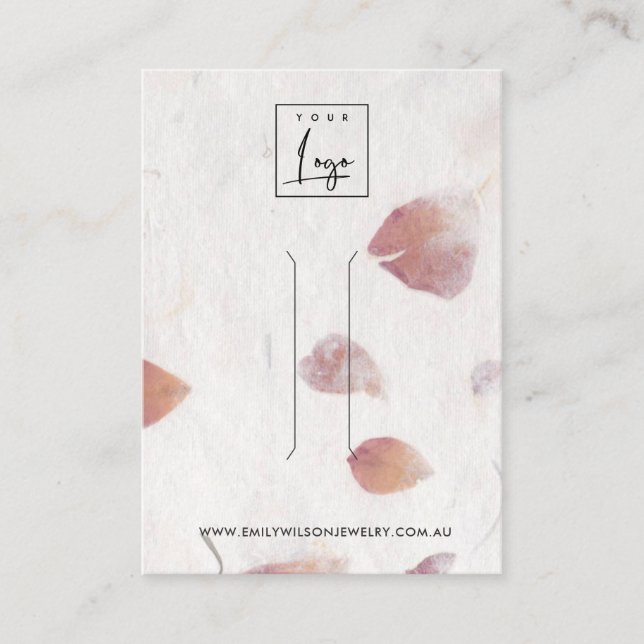 CARTÃO DE VISITA PLACA DE EXIBIÇÃO DE CADEIA DE PAPEL DE PAPEL PETA (Frente)