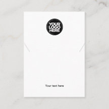 Placa de Exibição de Colar Branco do Logotipo da S