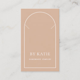 Cartão De Visita Placa de Exibição de Colar Comercial em Arco Rosa