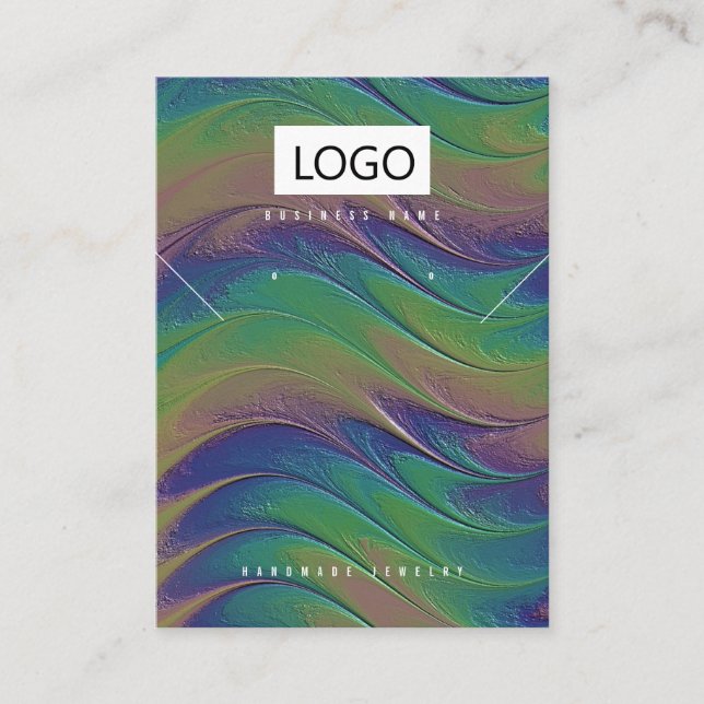 Cartão De Visita Placa de Exibição de Colar do Arrasto Arrebatível  (Frente)