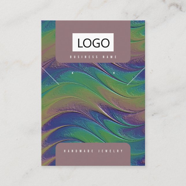 Cartão De Visita Placa de Exibição de Colar do Arrasto Arrebatível  (Frente)