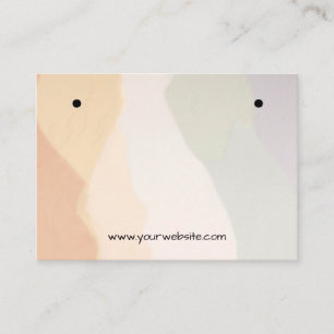 Cartão De Visita Placa de Exibição de Cores Harmoniosas da Terra