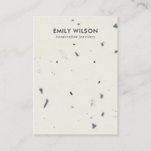 CARTÃO DE VISITA PLACA DE EXIBIÇÃO DE EXIBIÇÃO DE CINZAS BRANCA