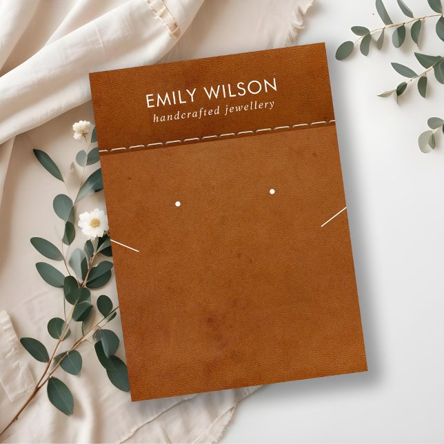 CARTÃO DE VISITA PLACA DE EXIBIÇÃO DE EXIBIÇÃO DE EXIBIÇÃO DE COURA (Criador carregado)