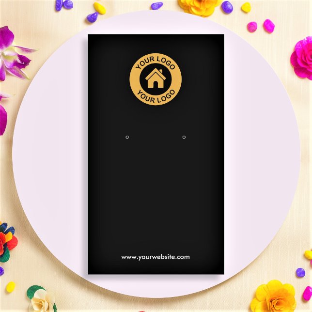 Cartão De Visita Placa de exibição de joalharia personalizada simpl (Criador carregado)