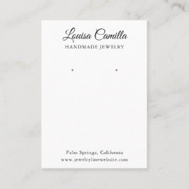 Cartão De Visita Placa de Exibição de Letras Elegantes Minimalistas