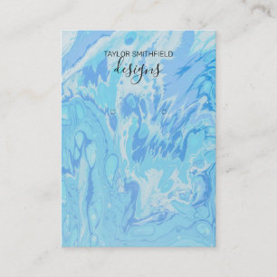 Cartão De Visita Placa de Exibição de Padrão de Pintura em Água