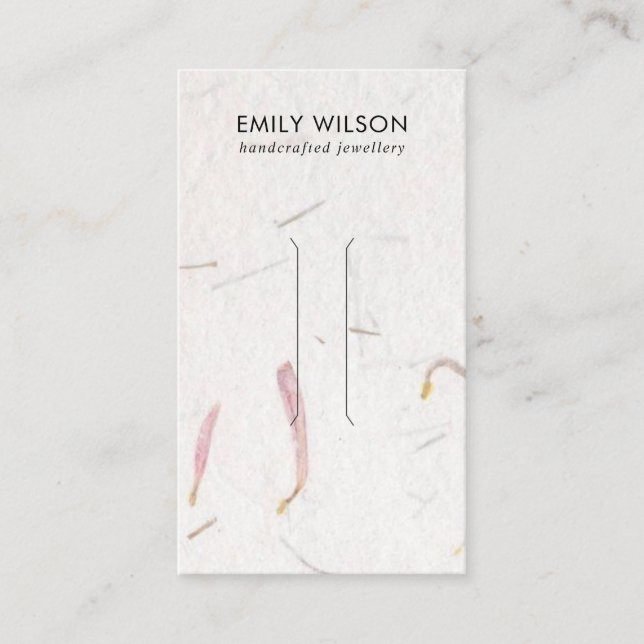 CARTÃO DE VISITA PLACA DE EXIBIÇÃO DE PAPEL DE CABELO DE PAPEL COM  (Frente)