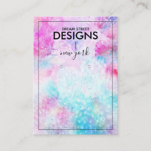 Cartão De Visita Placa de Exibição de Pintura em Aquarela