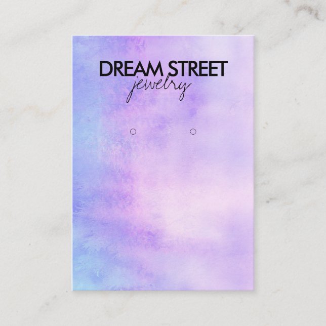 Cartão De Visita Placa de exibição de ressonância por aquarela (Frente)